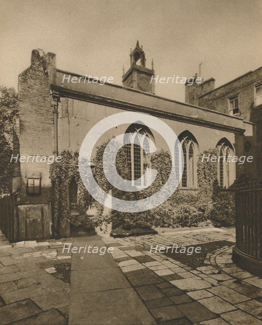 'Hall of the Society of Clifford's Inn, Behind St. Dunstan's-In-the-West', c1935. Creator: Joel.