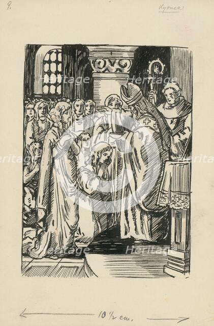 In the Church, 1928. Creator: Andrej Kovacik.