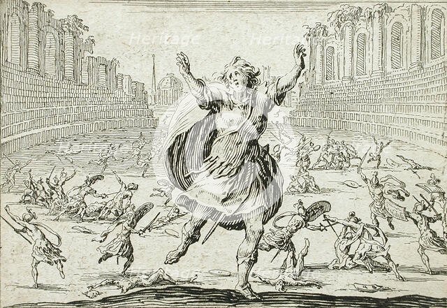 Skirmish in a Circus, 1621. Creator: Jacques Callot.