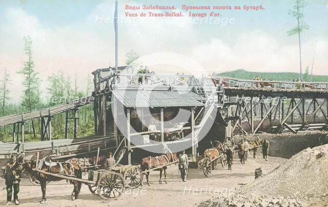 Washing gold, 1904-1917. Creator: Unknown.