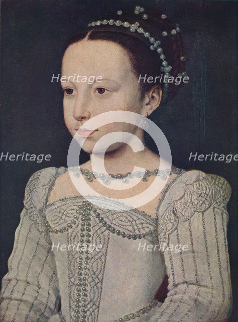 'Marguerite de Valois', c1560, (1939). Artist: Francois Clouet.