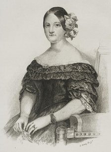 María Cristina de Borbón Dos Sicilias, (1806-1878), Queen consort of Spain by her marriage..., 1842. Creator: Jose Gomez.