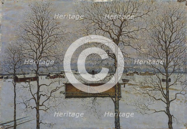 Winter Landscape, 1935. Creator: Vilho Lampi.