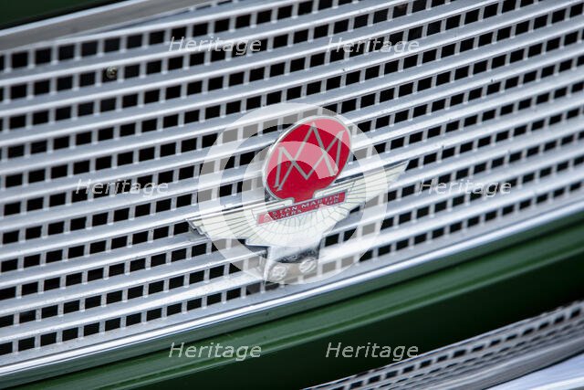 Aston Martin owners club badge on a 1961 Aston Martin DB4 GT previously owned by Donald Campbell. Creator: Unknown.