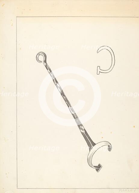 Branding Iron, c. 1936. Creator: J.Henry Marley.