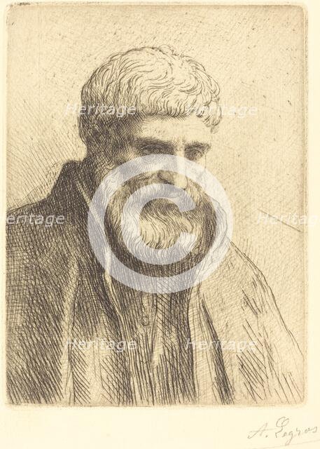 Study of an Old Man (Etude de vieillard). Creator: Alphonse Legros.