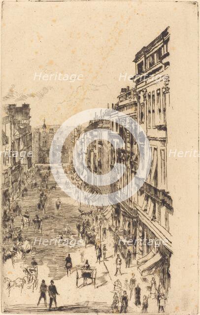 St James's Street, 1878. Creator: James Abbott McNeill Whistler.