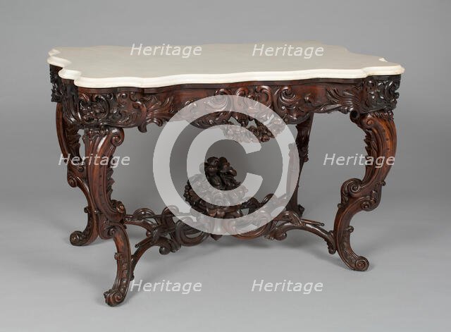 Table, 1856/61. Creator: John Henry Belter & Co.