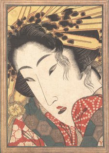 Rejected Geisha from Passions Cooled by Springtime Snow, 1824. Creator: Ikeda Eisen.
