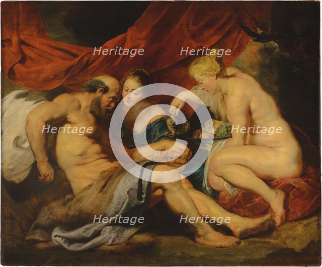 Lot and his Daughters, .