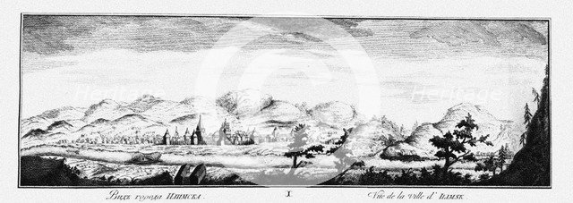 View of Ilimsk, ca 1735. Artist: Lürsenius, Johann Wilhelm (1704-1771)