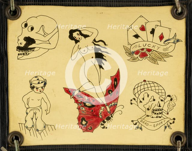 Tattoo Flash, 20th century. Creator: Unknown.