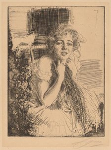 Emma Rasmussen, 1904. Creator: Anders Leonard Zorn.