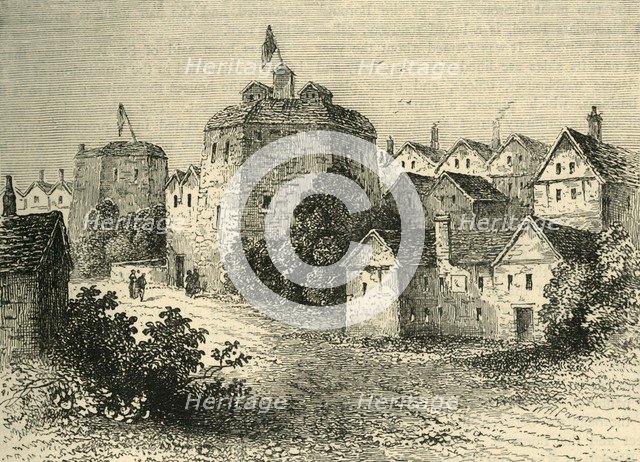 'The Globe Theatre, Temp. Elizabeth', (c1878). Creator: Unknown.