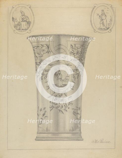 Silver Beaker, c. 1936. Creator: Horace Reina.