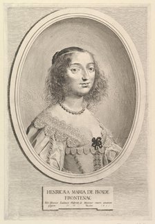 Henriette-Marie de Buade-Frontenac, 1641. Creator: Claude Mellan.