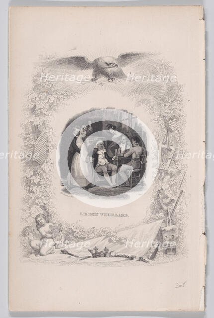 The Good Old Man from The Songs of Béranger, 1829. Creator: Melchior Péronard.