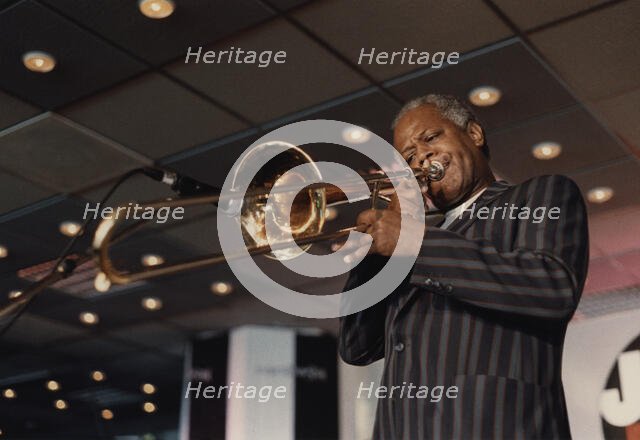 Slide Hampton, Jazz Inn Party, Nordwijk, Netherlands, 1989. Creator: Brian Foskett.