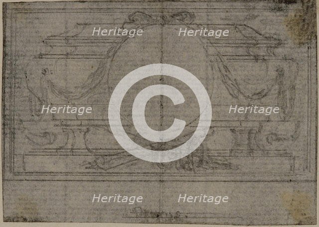 Study for En Tête Vignette in Tacitus "Tibère, ou Les Six Premiers Livres des Annales"..., c. 1768. Creator: Hubert Francois Gravelot.