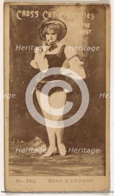 Card Number 243, Miss Vanness, from the Actors and Actresses series (N145-2) issued by Du..., 1880s. Creator: Unknown.