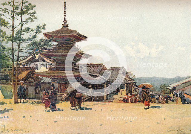 'Yasaka Pagoda, Kyoto, Japan', c1909. Artist: Robert Weir Allan.