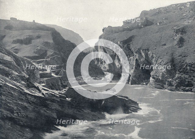 'Tintagel - Showing King Arthur's Castle', 1895. Artist: Unknown.