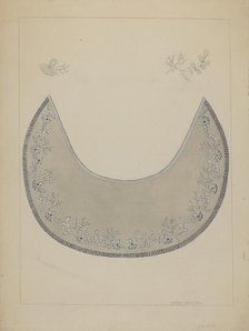 Embroidered Collar, c. 1937. Creator: Marie Famularo.