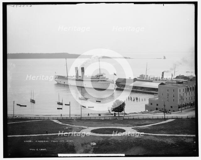Mackinac from the fort, c1905. Creator: Unknown.
