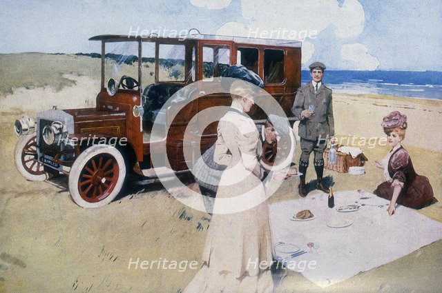 Poster advertising Daimler cars, 1907. Artist: Unknown