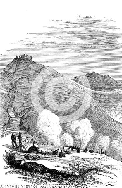 Sketches in Madagascar: distant view of Antananarivo, 1883. Creator: Unknown.