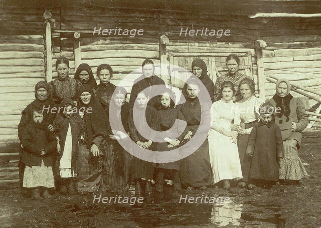 Cossack Women of Presnogor'kovsk Village, 1909. Creator: Nikolai Georgievich Katanaev.