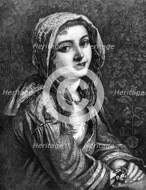 "Forget-Me-Not!", by W. C. T. Dobson, A.R.A., 1870. Creator: Unknown.