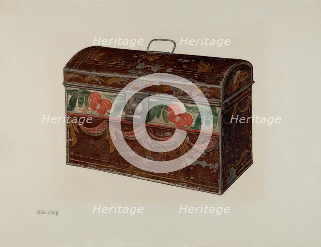 Toleware Box, c. 1941. Creator: Charles Henning.