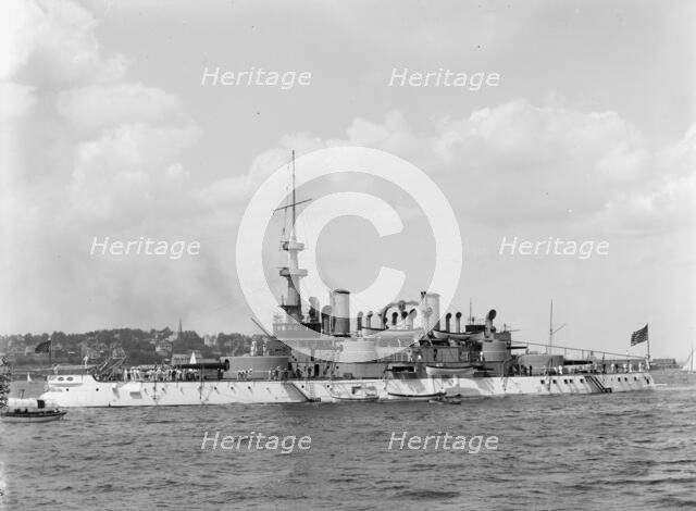 U.S.S. Indiana, between 1895 and 1901. Creator: Unknown.