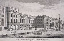 Custom House, London, 1800. Artist: William Watts