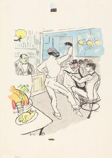 Chocolat Dancing in the Achille Bar. Creator: Henri de Toulouse-Lautrec.