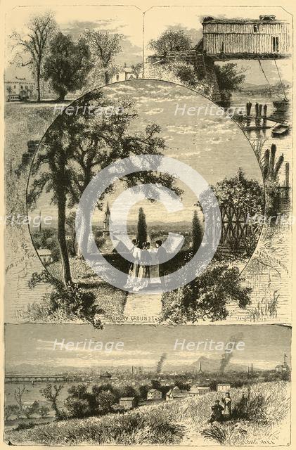 'Scenes at Springfield', 1874.  Creator: John J. Harley.