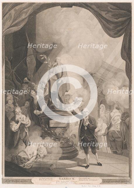 Garrick Speaking the Jubilee Ode, 1784. Creator: Caroline Watson.