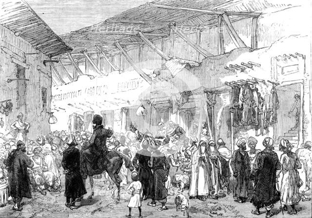 The Afghan War: the Shor Bazaar, Cabul, looted by the enemy on Dec. 14, 1880. Creator: Unknown.