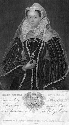 Mary, Queen of Scots, (1849).Artist: J West