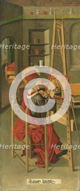 Saint Luke painting the Virgin, 1478. Creator: Gabriel Malesskircher.