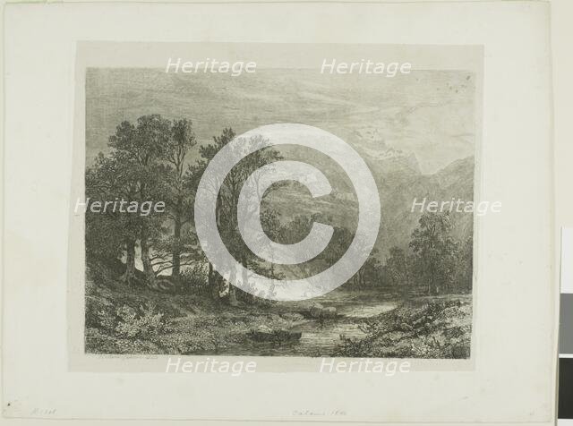 Alpine Landscape, n.d. Creator: Alexandre Calame.