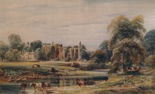 'Bolton Abbey and Rectory', 1846, (1935). Creator: Peter de Wint.