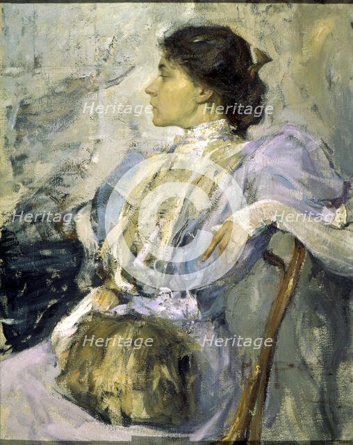 'Female Portrait', 1908.  Creator: Nikolay Feshin.