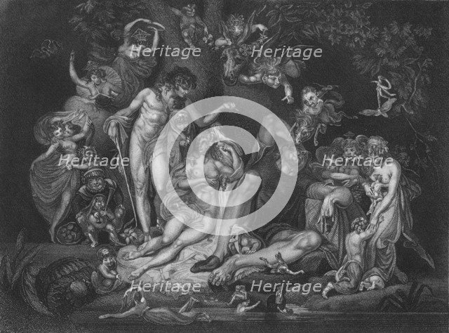 Act IV Scene i from A Midsummer Night's Dream, c19th century. Artist: Unknown.