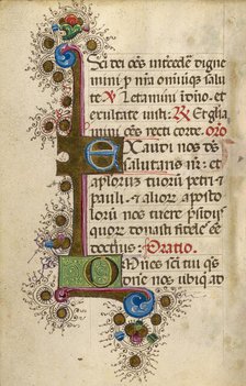 Decorated Text Page; Gualenghi-d'Este Hours, about 1469. Creator: Unknown.