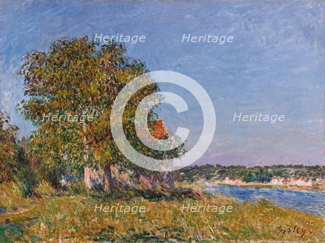 La Plaine de Thomery et le village de Champagne, c1882. Creator: Sisley, Alfred (1839-1899).