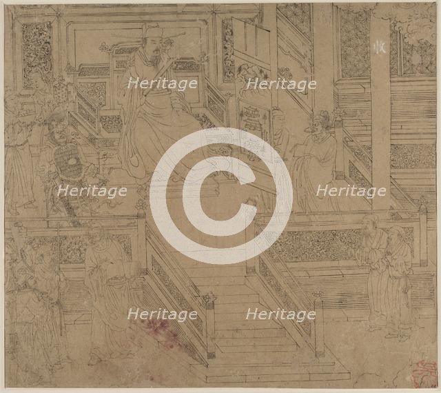 Album of Daoist and Buddhist Themes: Kings of Hells: Leaf 29, 1200s. Creator: Unknown.