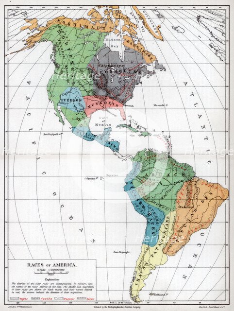 Races of America, 1901. Artist: Unknown