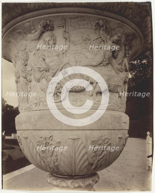 Versailles, Vase, 1903/04. Creator: Eugene Atget.